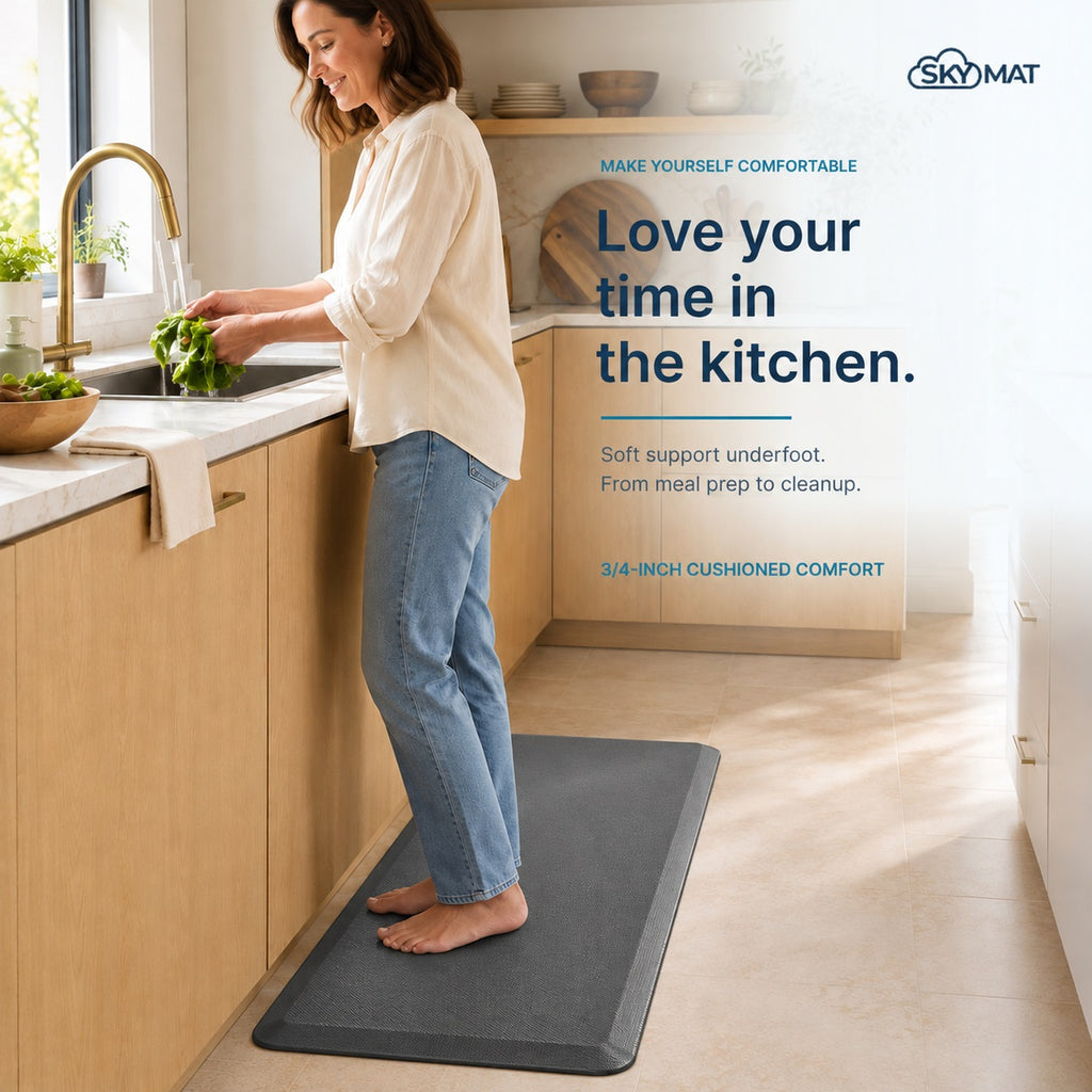 Sky Solutions Grey 20" x 39" mat — product detail 2