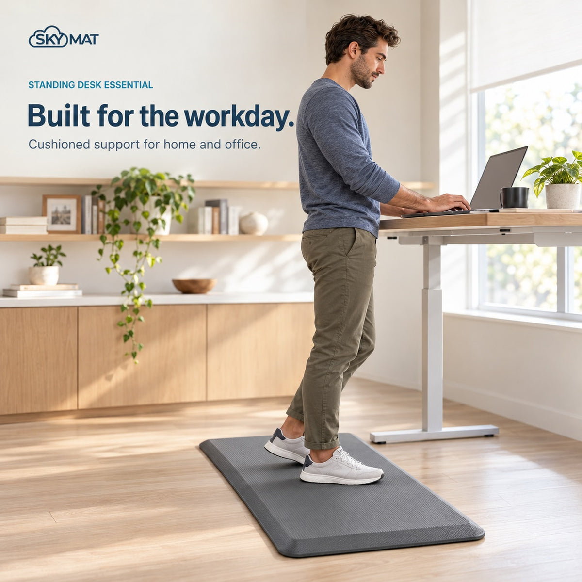 Sky Solutions Grey 20" x 39" mat — product detail 3