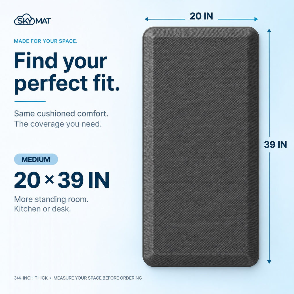 Sky Solutions Grey 20" x 39" mat — product detail 7