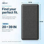 Sky Solutions Grey 20" x 39" mat — product detail 7