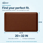 Sky Solutions Chocolate Brown mat — size and dimensions