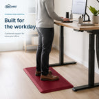 Sky Solutions Burgundy mat — standing desk use