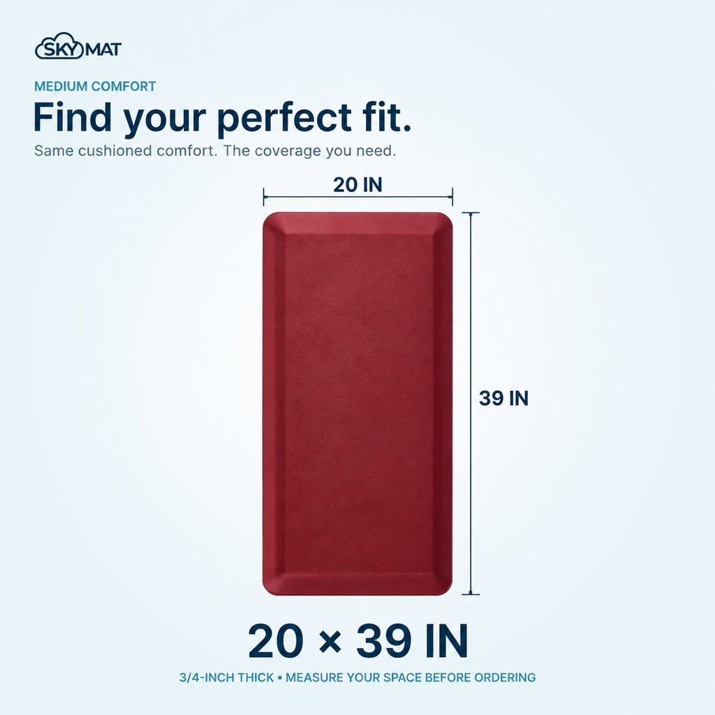 Sky Solutions Burgundy mat — size and dimensions