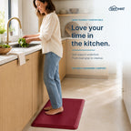 Sky Solutions Burgundy mat — kitchen use