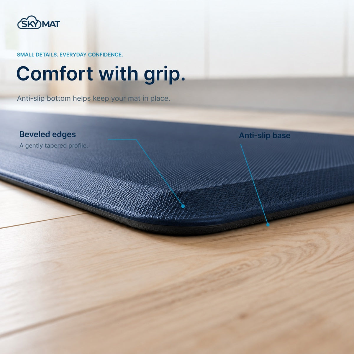 Sky Solutions Dark Blue 20" x 32" mat — product detail 5
