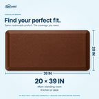 Sky Solutions Chocolate Brown mat — size and dimensions