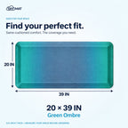 Sky Solutions Green Ombré 20" x 39" mat — product detail 7