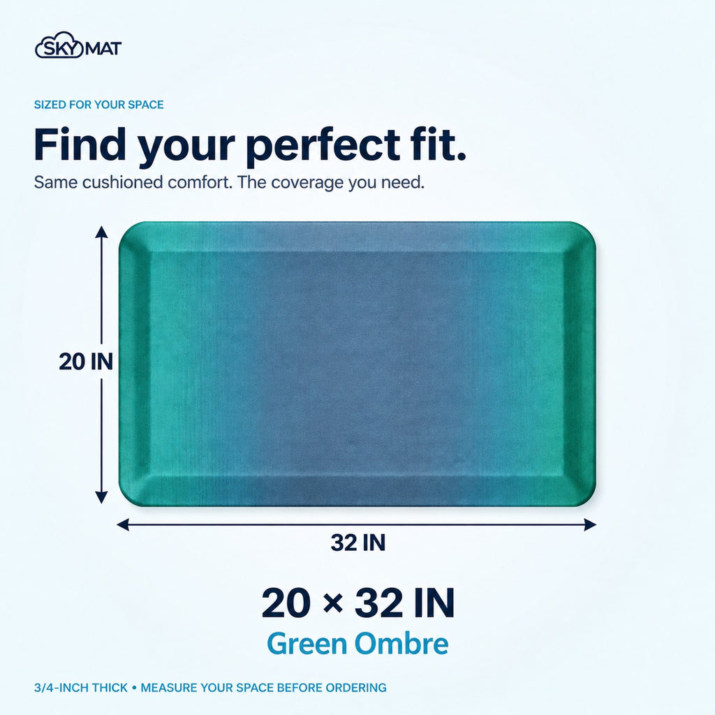 Sky Solutions Green Ombré 20" x 32" mat — product detail 7
