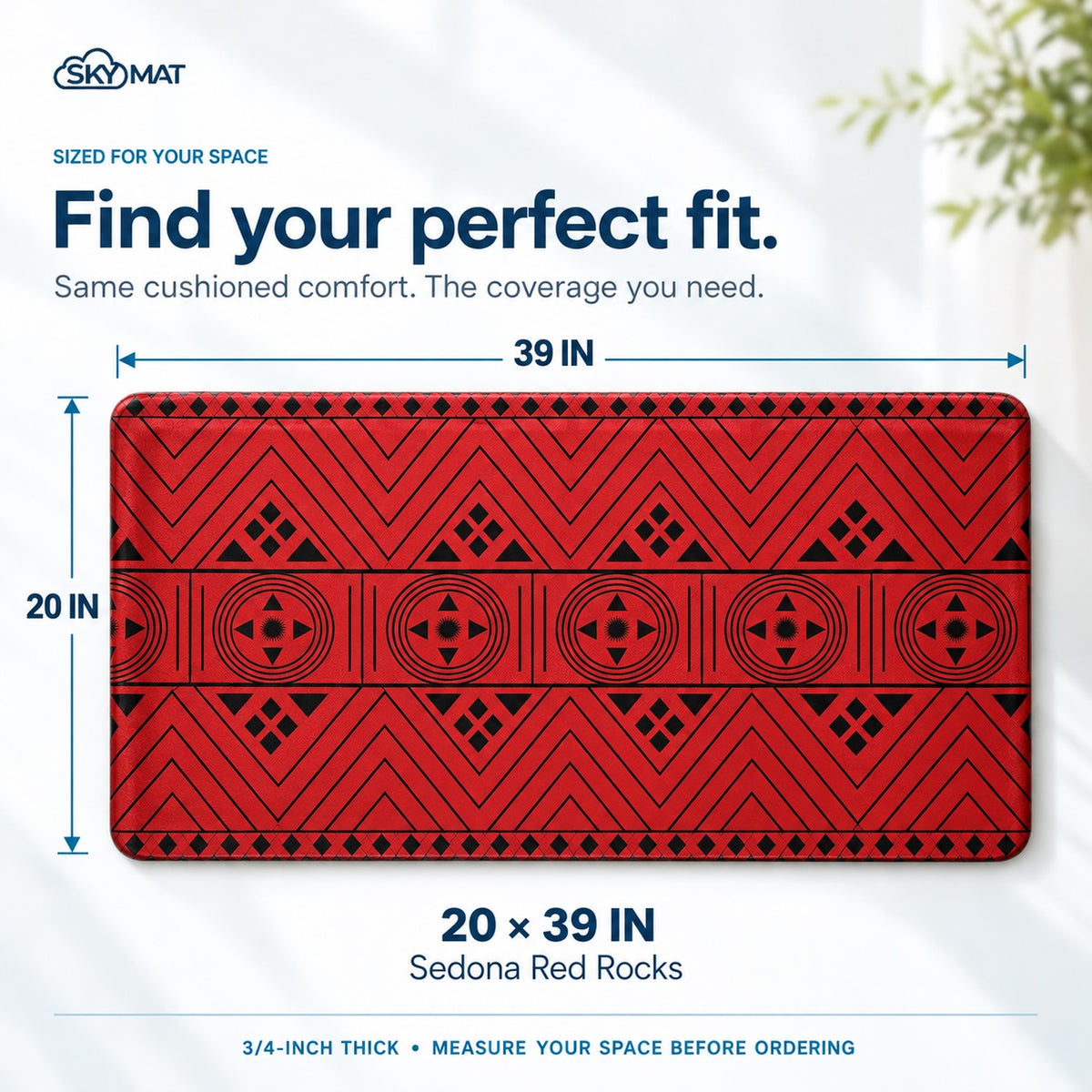 Sky Solutions Sedona Red Rocks 20" x 39" mat — product detail 7