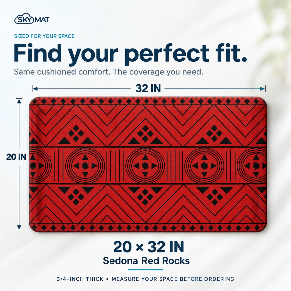 Sky Solutions Sedona Red Rocks 20" x 32" mat — product detail 7