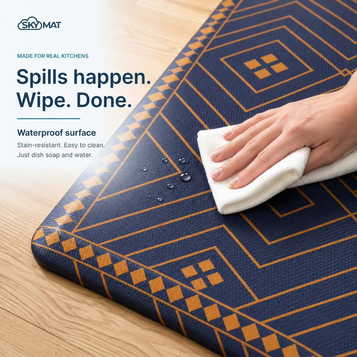 Sky Solutions Indigo Deco 20" x 32" mat — product detail 4