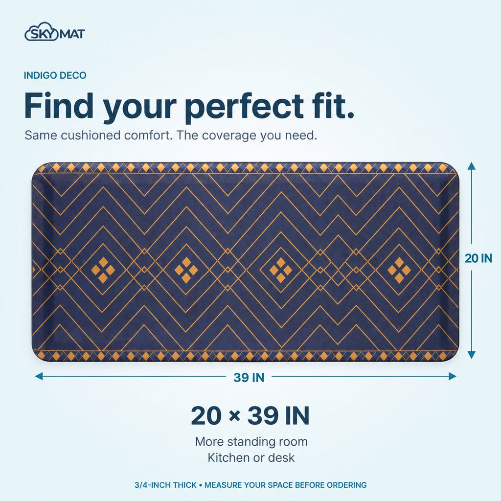Sky Solutions Indigo Deco 20" x 39" mat — product detail 7