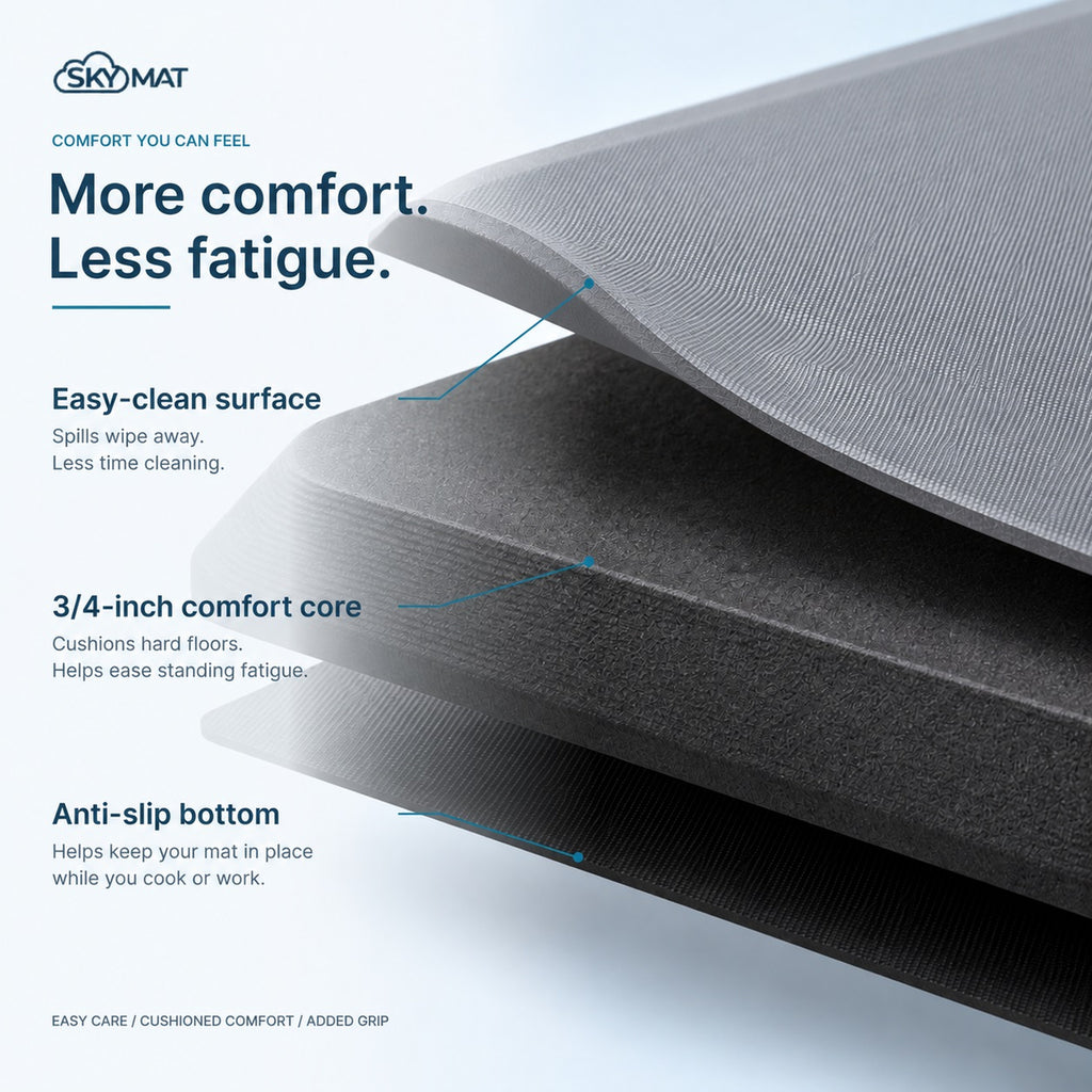 Sky Solutions Light Grey 20" x 32" mat — product detail 1