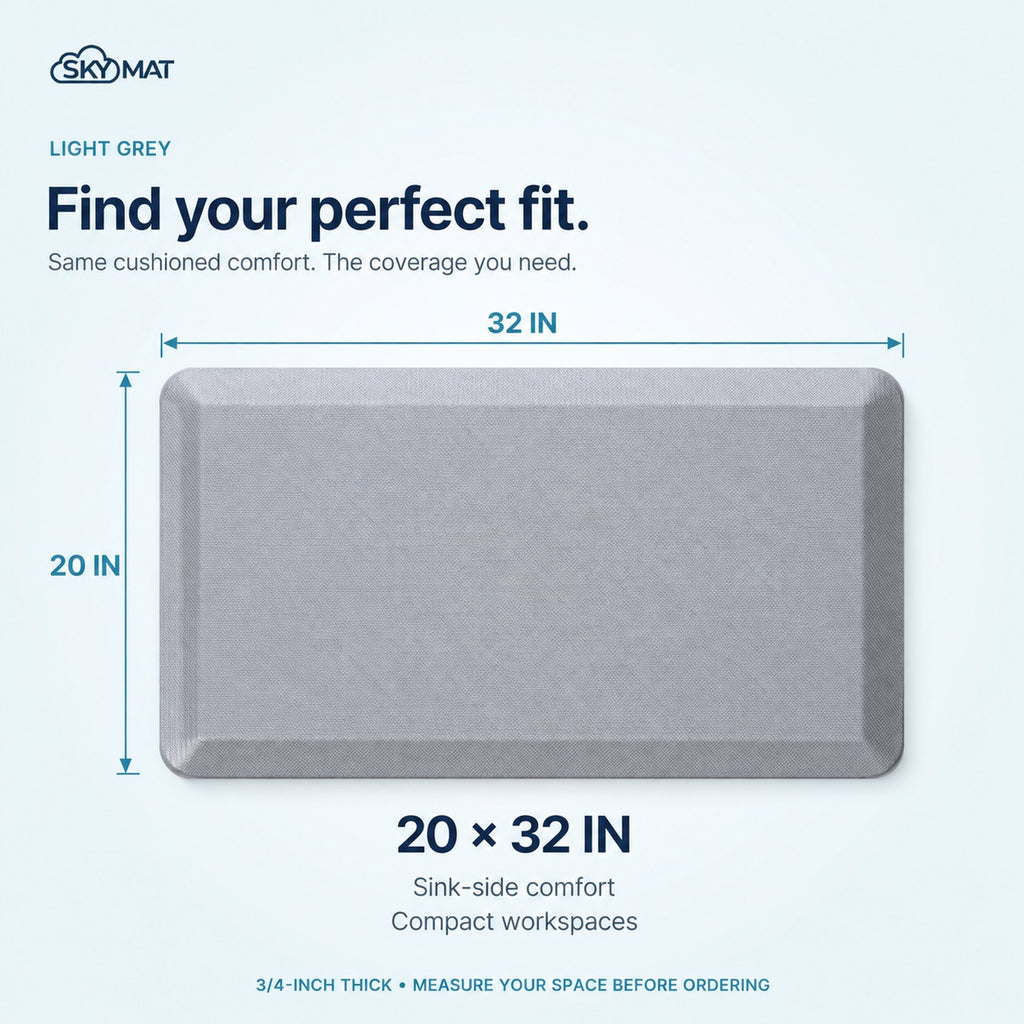 Sky Solutions Light Grey 20" x 32" mat — product detail 7