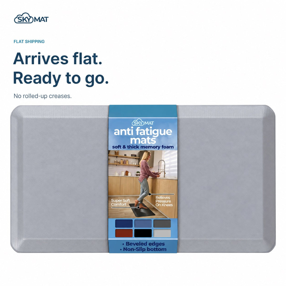 Sky Solutions Light Grey 20" x 32" mat — product detail 8