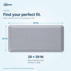 Sky Solutions Light Grey 20" x 39" mat — product detail 7